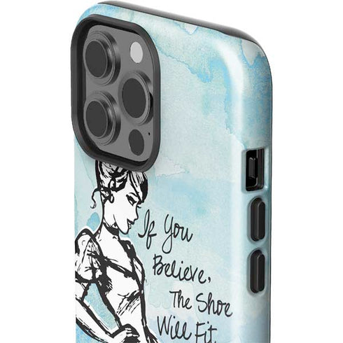 Disney Cinderella Sketch Art Shoe Will Fit iPhone 15 Pro Max Impact Case